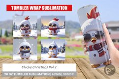 Tumbler Wrap Chicks Christmas Product Image 1