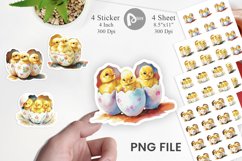 Chicks in Eggs Sticker Product Image 1