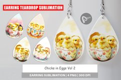 Earring Teardrop Chicks in Eggs Product Image 1