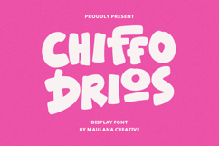 Chiffo Drios Display Font Product Image 1