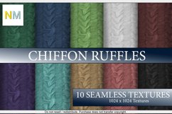 Chiffon Ruffles Fabrics 10 Seamless Textures Product Image 1