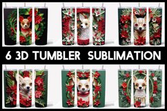 SUPER 108 3D Christmas Dogs Tumbler Sublimation I 18 Breeds Product Image 5