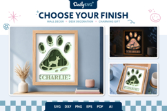 Dog Shadow Box Paw Chihuahua 3D SVG Product Image 2