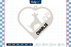 Lovely Dog Keychain SVG Product Image 3