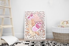 Layered papercut butterfly and flowers / butterfly paper cut Product Image 3