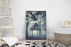 Camping in the forest paper cut| Nature paper Product Image 3