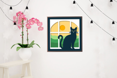 Cat Perfect for making shadow box / Cat layered paper cut Product Image 3