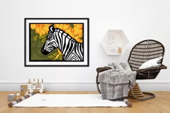 Africa Layered papercut| Animal paper cut| Flowers and Zebra Product Image 3
