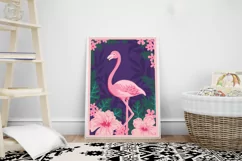 tropical flamingo layered paper cut| flamingo svg layered Product Image 3
