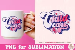 Retro Child care Png, Daycare Provider sublimation Product Image 2