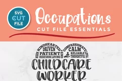 Childcare worker svg with subway art heart perfect for creating shirts and tote bags with your Silhouette machine