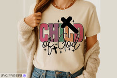 Child of God SVG PNG Christian Faith Religious Quote Cut Product Image 3
