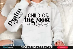 Child Of The Most High Sleeve SVG, Christian SVG Design Product Image 1