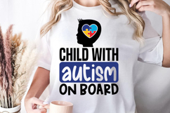 Child with autism on board SVG, Autism Quotes SVG Product Image 1