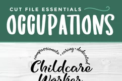 Childcare worker svg with heart svg for shirts and tote bags using your Silhouette machine