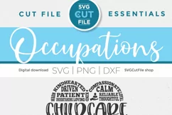 Childcare worker svg with subway art heart perfect for shirts and tote bags with your Cricut