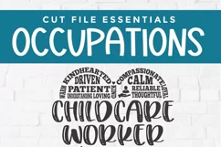 Childcare worker svg with subway art heart for shirts, tote bags, and other crafts