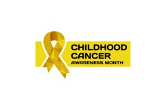 Childhood cancer awareness month label vector isolated Product Image 1
