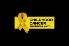 Childhood cancer awareness month label vector isolated Product Image 2