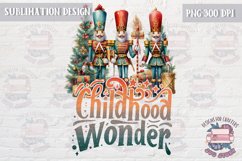 Christmas Sublimation Quote Design PNG Childhood Retro Product Image 1