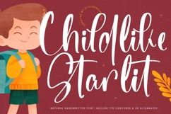 Childlike Starlit - Natural Handwritten Font Product Image 1