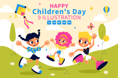 9 Happy Children&#039;s Day Vector Illustration Product Image 1