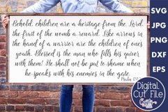 Children Are A Heritage Christian Farmhouse Home Sign Svg Product Image 1