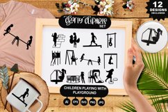 Children Playing With Playground illustration Product Image 1