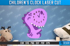 Children's Clock Laser Cut Bundle, 3D Kids Wooden Clock SVG Product Image 11