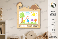 Children&#039;s Drawing Frames Bundle Laser Cut. Kids Frame SVG Product Image 5