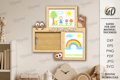 Children&#039;s Drawing Frames Bundle Laser Cut. Kids Frame SVG Product Image 10
