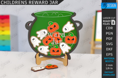 Children’s Reward Jar Laser Cut |Good Behavior Jar| Kids SVG Product Image 1