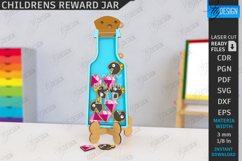 Children’s Reward Jar Laser Cut |Good Behavior Jar| Kids SVG Product Image 1
