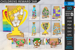 Children’s Reward Jars Laser Cut Bundle|Good Behavior Jars Product Image 1