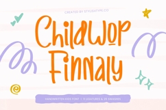 Childwop Finnaly - Handwritten Kids Font Product Image 1