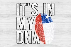 It's in my DNA Chile Flag Fingerprint PNG Sublimation Product Image 1