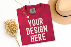 Comfort Colors C1717 Shirt Mockup Bundle, Flat lay Mockup Product Image 11