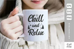 Chill and Relax, Outdoor Quotes SVG Cut Files Product Image 3