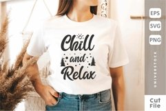 Chill and Relax, Outdoor Quotes SVG Cut Files Product Image 2