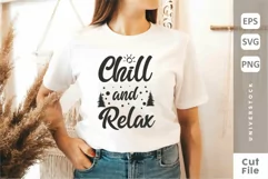 Chill and Relax, Outdoor Quotes SVG Cut Files Product Image 2