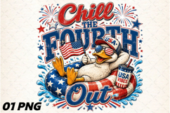Chill Duck USA Float PNG Clipart Product Image 1