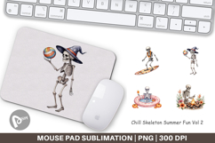 Mouse Pad Chill Summer Skeletons Product Image 1