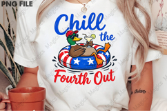Chill The Fourth Out PNG Funny Duck Product Image 2