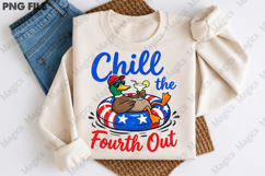 Chill The Fourth Out PNG Funny Duck Product Image 3
