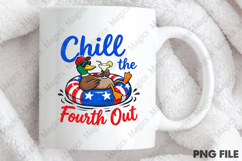 Chill The Fourth Out PNG Funny Duck Product Image 4