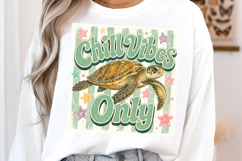 Chill Vibes Only Turtle PNG Product Image 2