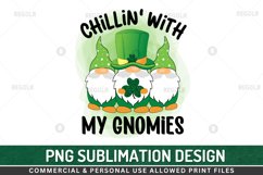 Chillin&#039; with my gnomies Sublimation PNG Product Image 1
