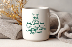 Chillin’ With My Peeps SVG PNG Funny Easter Bunny and Chicks Product Image 3
