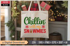 Chillin&#039; With My Snowmies SVG | Christmas SVG | Holiday SVG Product Image 5
