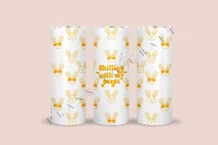 chilling with my peeps skinny tumbler sublimation design for 20oz and 30oz skinny tumbler sublimation wrap